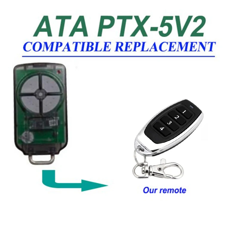 

GARAGE DOOR REMOTE CONTROL for ATA PTX5v2 Compatible TriocodeTransmitter Replacement Remote Control Free Shipping