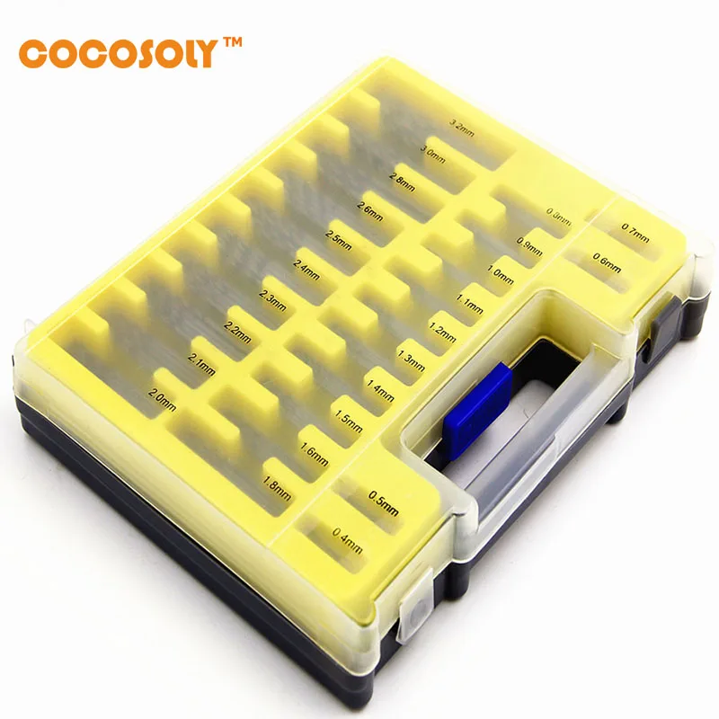 Cocosoly 150 шт./компл. Мощность поворотный Micro закрутки точность сверло набор мини-набор инструментов 0,4-3,2 мм + коробка лидер продаж