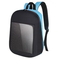 Модный водонепроницаемый Wifi версия умный светодиодный экран динамический рюкзак Сделай сам свет город Прогулки Открытый подъем сумки