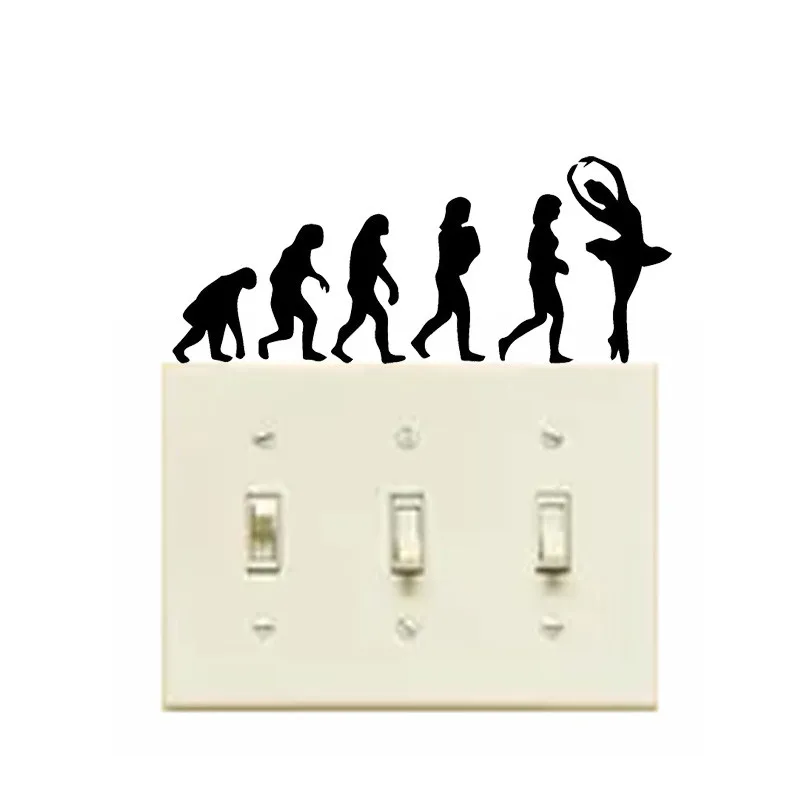 

New 3d wall sticker for children's room evolution wall sticker bedroom home decor sticker for the room