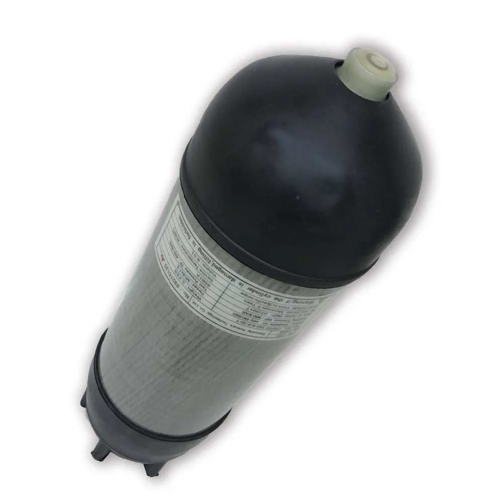 Купить прямые из Китая 4500psi 9L hp углеродное волокно Дайвинг цилиндра/PCP страйкбол бутылки с защиты резины Шапки -V