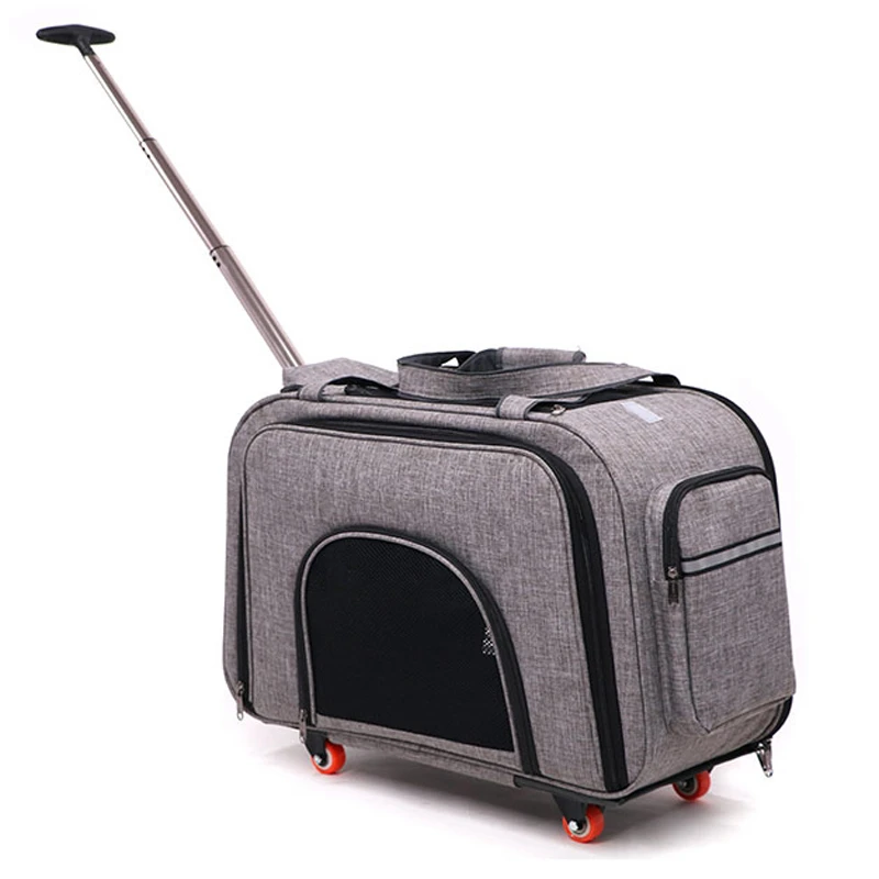 10 кг коляски для животных рычаг расширительный блок кошка собака Go Out переноска выдвижной Полюс сумка мульти-домашних животных ручной путешествия тележка переносные Домашние животные
