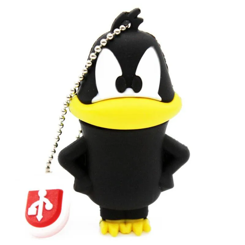 Мультяшная модель утки с изображением Льва багов зайчика Даффи pendrive 4 GB/8 GB/16/32 GB USB