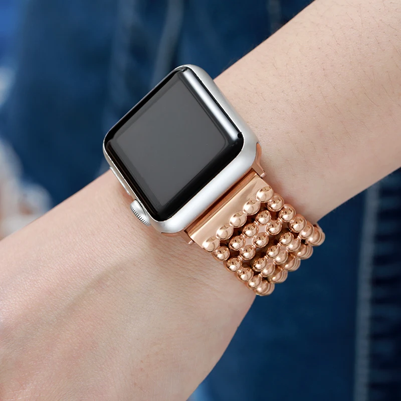 

O Ttype Unique Design Watchband Jewelry Bangle for iWatch Apple Watch 38mm 42mm Series 1 2 3 L Women Strap Wrist Belt Bracelet