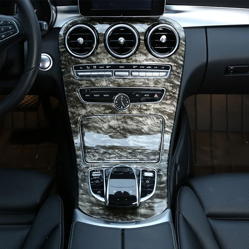 Мраморная стильная ABS пластиковая Центральная крышка для Mercedes Benz C Class W205 15-18