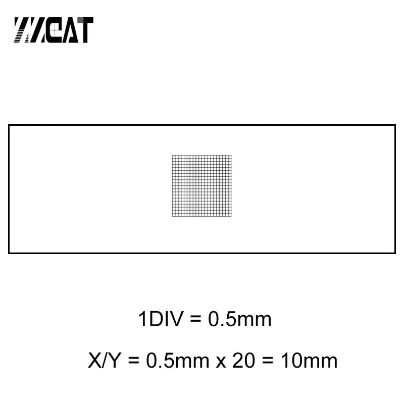 944.t Microscope Micrometer Calibration Slides Div 0.5mm Grid Reticle