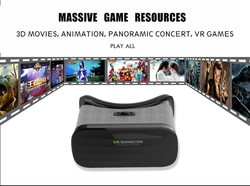 karton kitap VR kutusu gözlük giyilebilir için Smartphone kulaklık çok sürükleyici Shinecon 3D denetleyici gerçeklik En 4.3-6.0 sanal inç ETVR satan 6 karton kitap VR kutusu 6