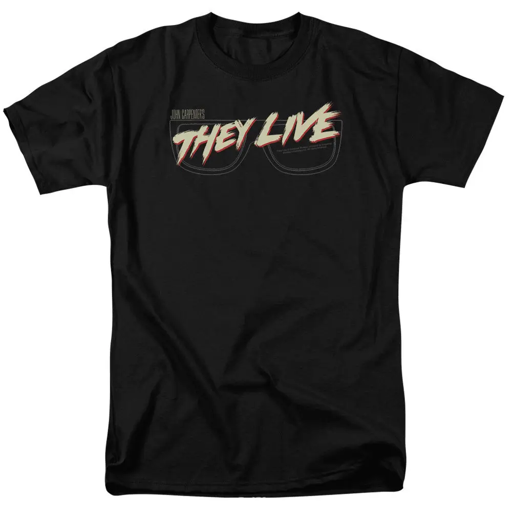 

They Live Movie GLASSES LOGO John Carpenter Licensed Adult T-Shirt All Sizes