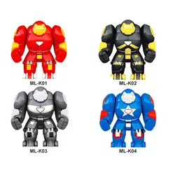 Один Продажа Супер Герои Железный человек Ironman Мстители броня воин-Солдат Цифры строительные игрушечный конструктор для детей XD268