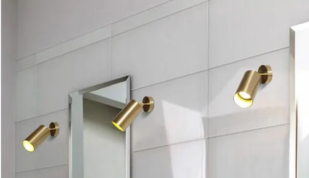 Золотой Железный Ретро Алюминиевый Небольшой потолочный светильник для гостиной KTV бар Спальня клуб кухня коридор прохода современные лампы украшения