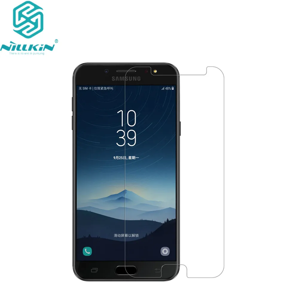 

2pcs/lot for Samsung Galaxy J7 plus NILLKIN Super Clear Anti-fingerprint Protective Film OR Matte Screen Protector For C8 2017