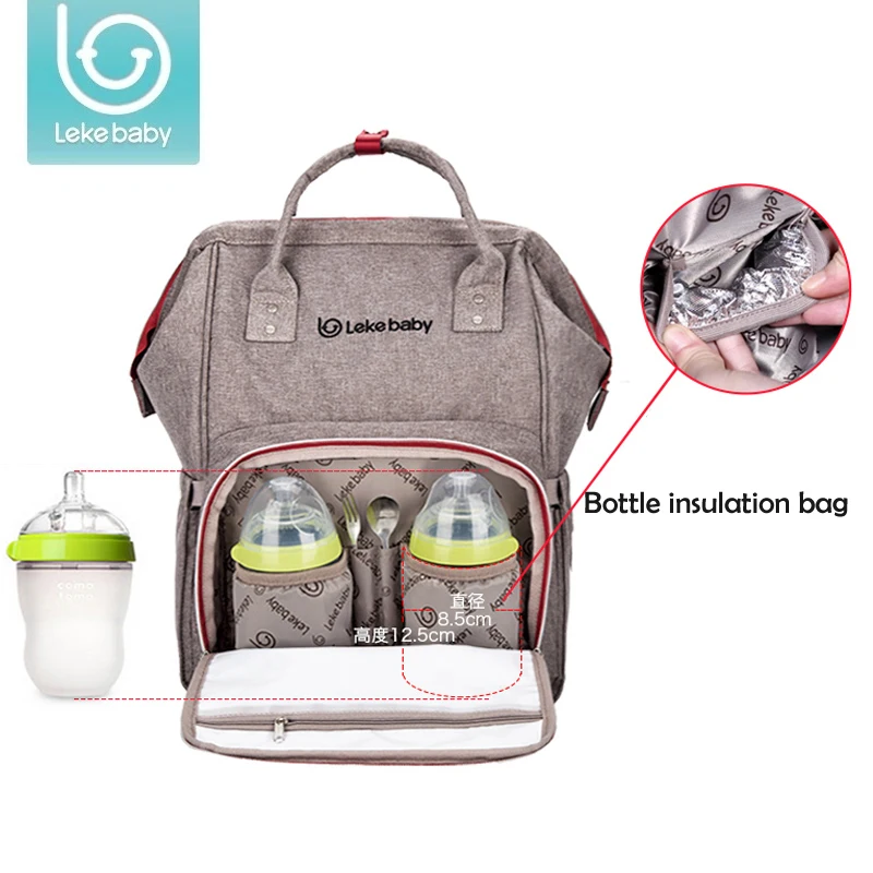 Новый Lekebaby Мумия подгузник для беременных коврик для коляски подгузник мешок большой емкости Детская сумка рюкзак для путешествий сумка