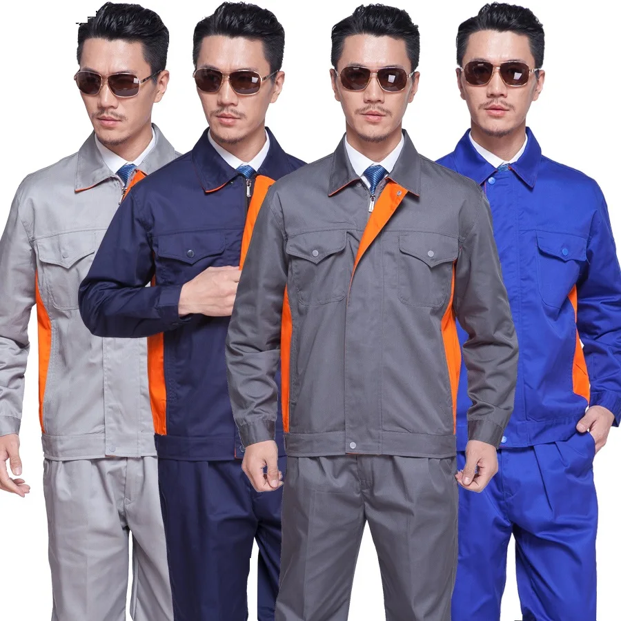 10 set factory long sleeve work wear set male clothing work clothes ...