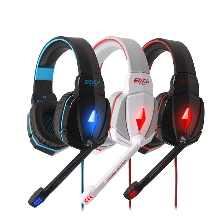 Colorful Stereo Headband Anti-noise Hifi Headphones For Computer Game Professional Cool Over-Ear Glow Gaming Music Headset (1)