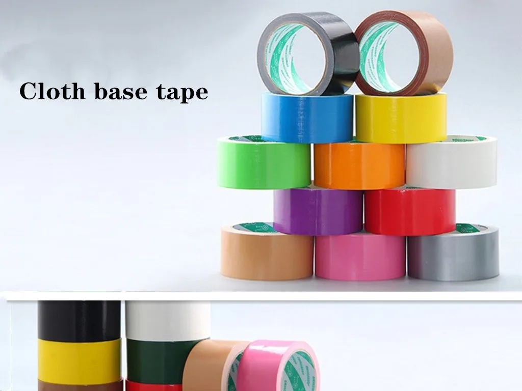 

2 pcs/pcs /lot Various width 10 meters long color base fabric strong waterproof tape without trace of high viscosity carpet tape