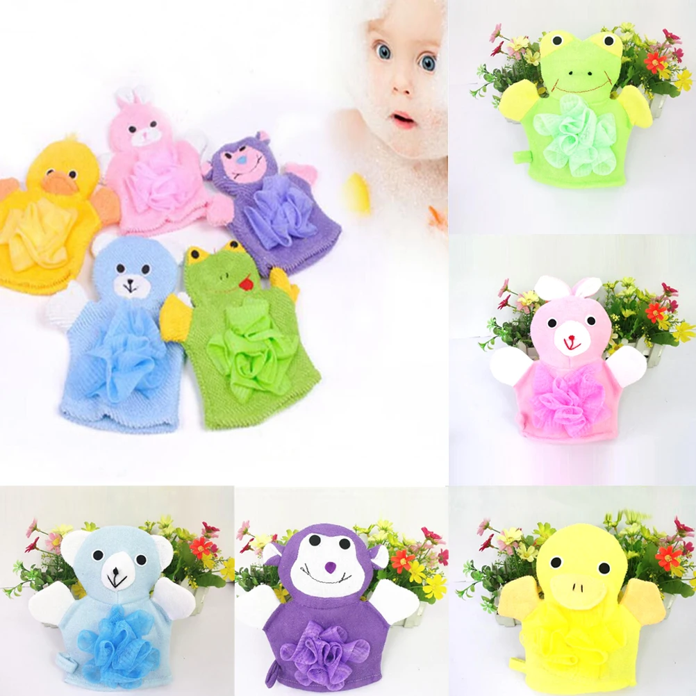 1 шт. Детские хлопковые перчатки в форме животного|bath brush|baby bath brushbaby glove |