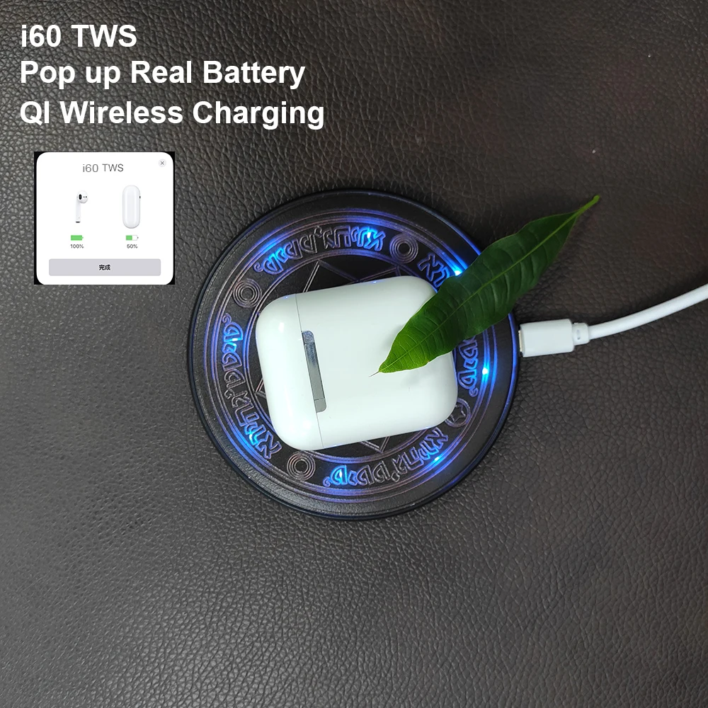 

i60 TWS Pop up 1:1 PK w1 chip i30 i20 i12 i10 tws Separate use Wireless Earphone Wireless Charging Bluetooth Earphones Earbuds