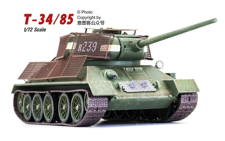 1/72 Panzercorps T 34/85 with Bedspring Armor in Berlin Assembled Finished  Model|Diecasts & Toy Vehicles| - AliExpress