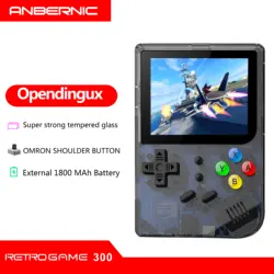 ANBERNIC Rg300 3 дюймов видео игры ретро-Консоль встроенный 3000 игры ручной для PS1 Neogeo Gbc открытые Системы RG 300 чехол для телефона в виде