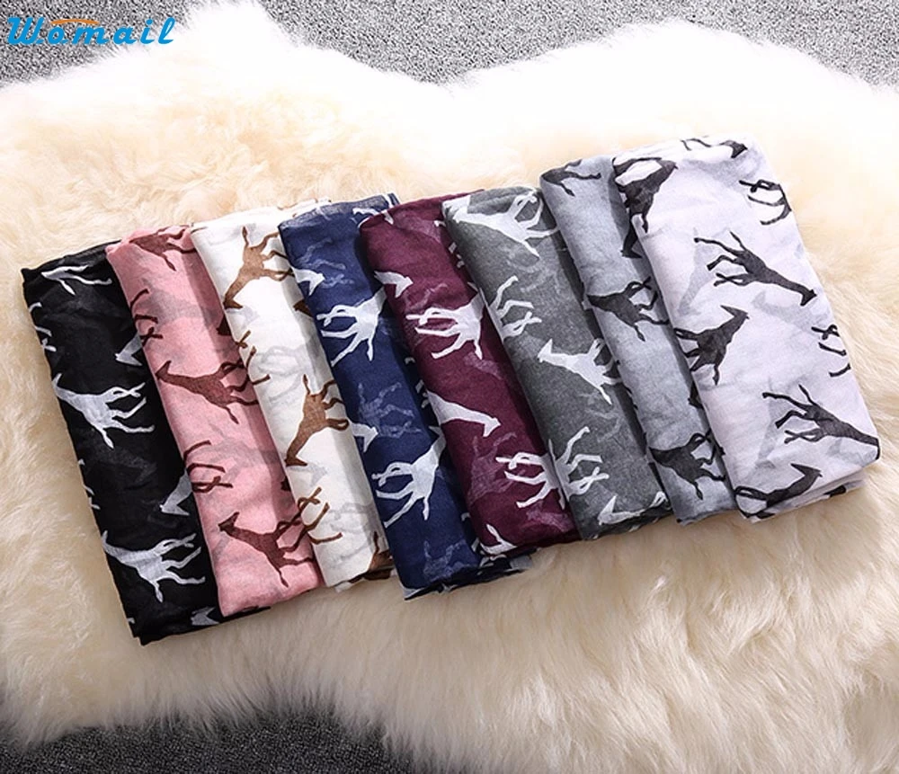 

Womail High Quality Beach Scarves Voile Soft Long Scarf Women Flowers Giraffe Flower Printed Wrap Shawl Stole Scarves Oct23