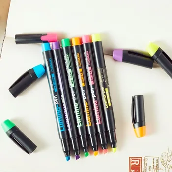 

6pcs/set Lumina pens Highlighter for paper copy DIY drawing Marker pen Stationery office material School supplies