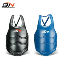 BN тхэквондо бокс утолщенный 5 см защита груди ПУ кожа Защита груди каратэ ММА Тренировка Фитнес поддержка груди 120-160 см