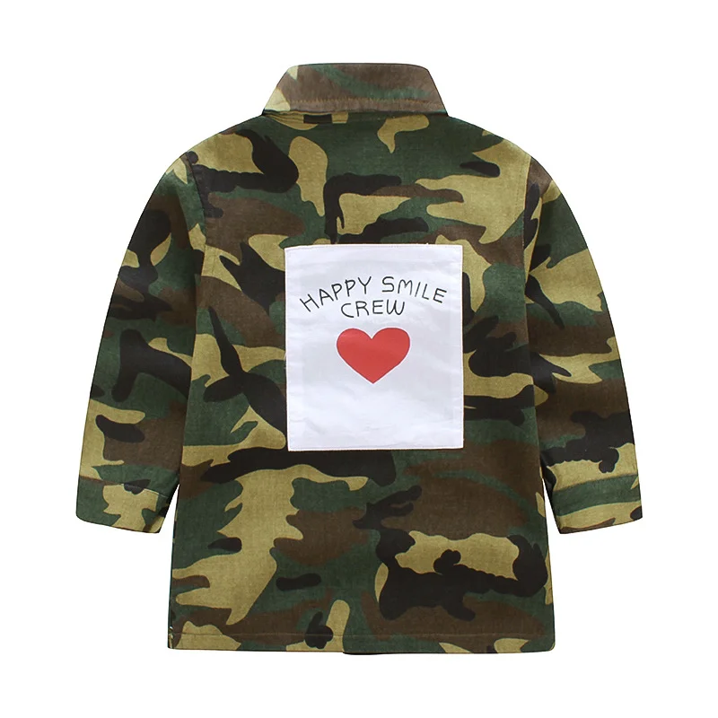 

Spring autumn male and female camouflage windbreaker baby leisure camouflage jacket children's coat top