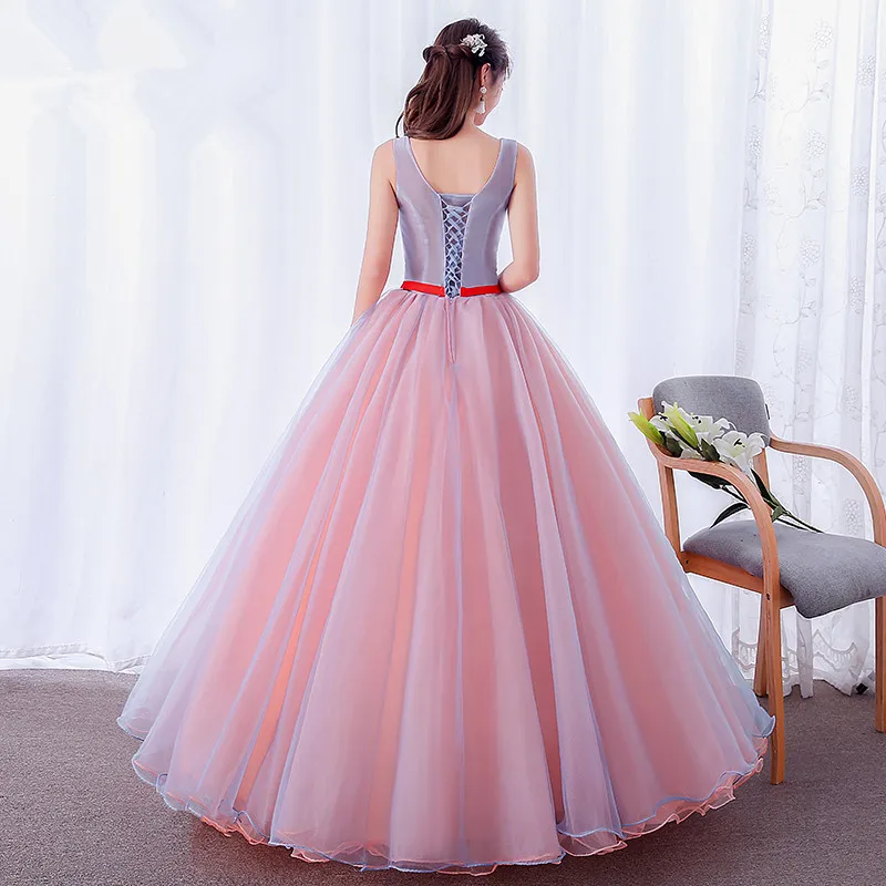 Ruthshen Vestidos De Debutantes 15 Anos красный Цветы оформление Пром бальное платье платья Quinceanera