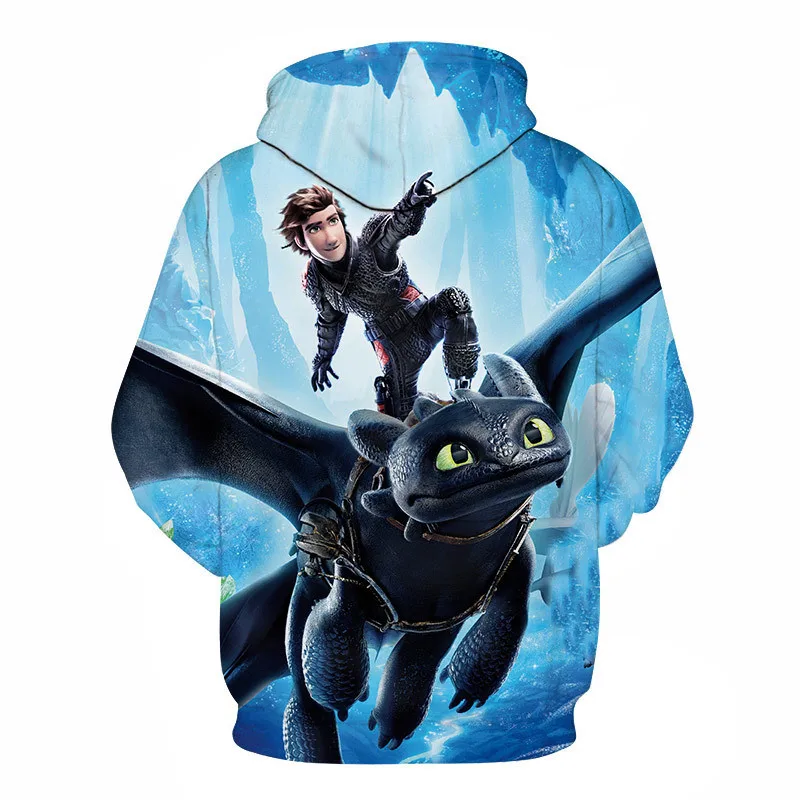 How To Train Your Dragon Men's 3D Print Hoodies 2019 New Casual Hip pop Toothless  Printed Sweatshirts Streetweawr Outwear Tops (2)