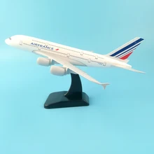 20 см AIR FRANCE A380 металлического сплава модели самолет модель игрушечный самолет Коллекция подарков на день рождения настольная игрушка