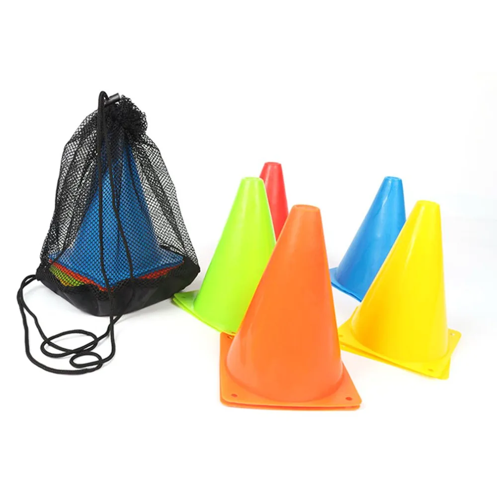 

2018 5PCS/Set 18cm Training Sport Safety Traffic Marker Cone Football Roller