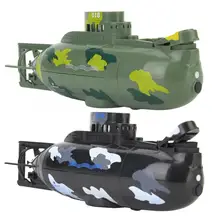 6-канальный мини-субмарина с дистанционным управлением 27/40 МГц для электрического лодочного моторной лодки игрушка мини моделирование Военная подводная лодка на радиоуправлении модель игрушка
