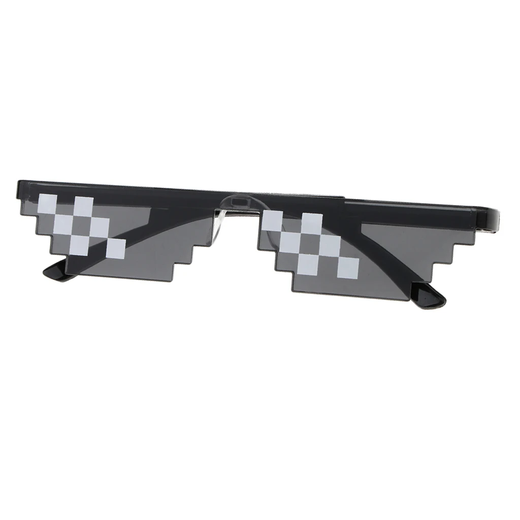 Sunglasses Men Women Glasses Men Women Funny Shades 8 Bits Pixel Mosaic Glasses Party Mosaic Vintage Eyewear