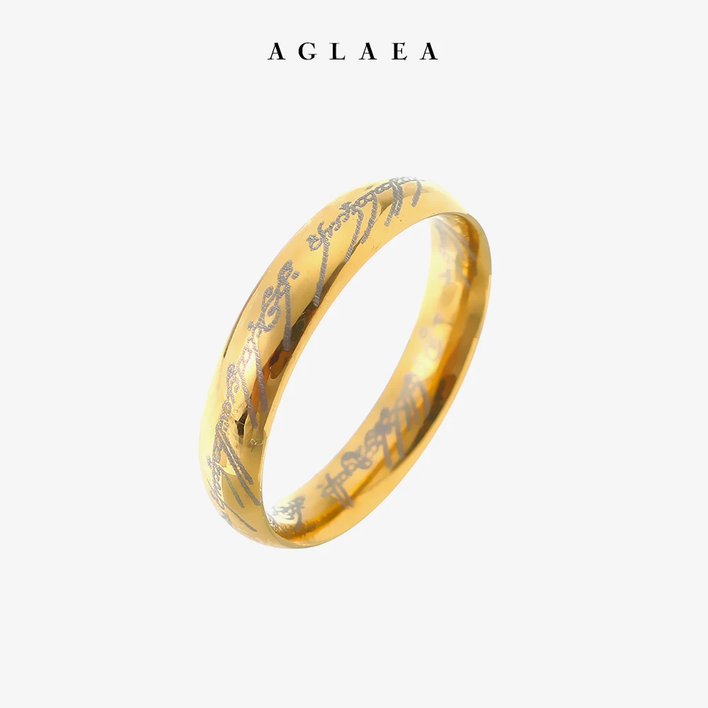 AGLAEA 2019 LOTR Hobbits Позолоченные модные стильные уникальные дизайнерские кольца для