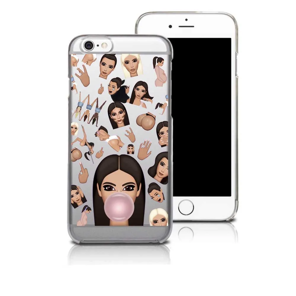 2016 Funny emoji Kim Kardashian Crying Face Plastic Case