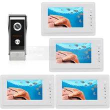 DIYSECUR 7 pulgadas TFT Pantalla a Color LCD de Video de La Puerta Teléfono Video Intercom Timbre 700 700tvline HD IR Cámara de Visión Nocturna 1V4