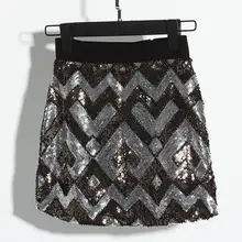 Юбки Женские s Faldas новые хлопковые юбки топ с высокой талией женские тонкие блестки бедра мигающий пояс эластичная лента