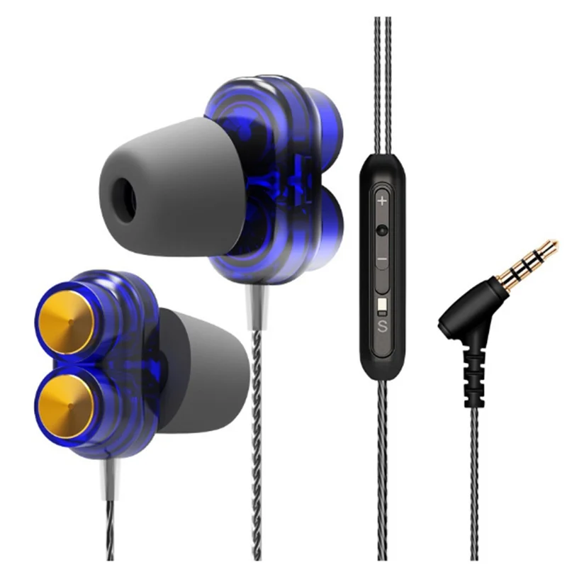 Оригинальные наушники в ухо Headest двойной драйвер Extra Bass Turbo широкий Sound Gaming Headset Mp3 Dj