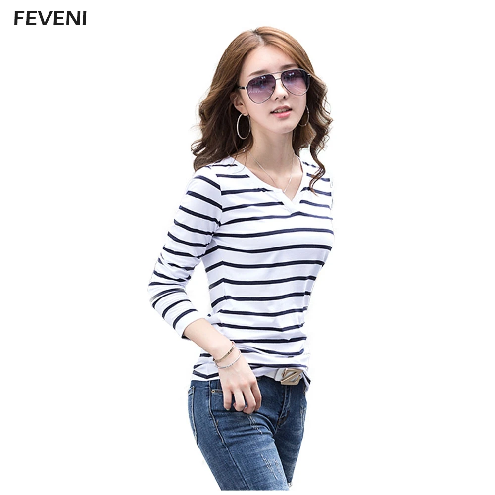 V Neck T Shirt Tee Femme Shirts 
