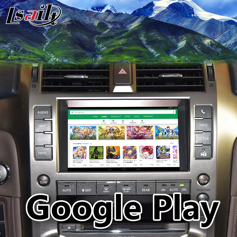 Lsailt Android 7,1 двойная система видео интерфейс для Lexus GX460-19 gps навигационная коробка поддержка carplay и Android авто