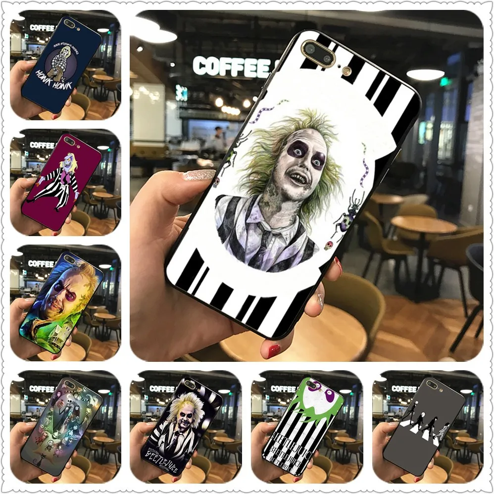 

beetlejuice handbook phone Case For iphone X 7 XS XR XSMA 11 11Pro Black case For Samsung S8 S9 S10 Case Cover
