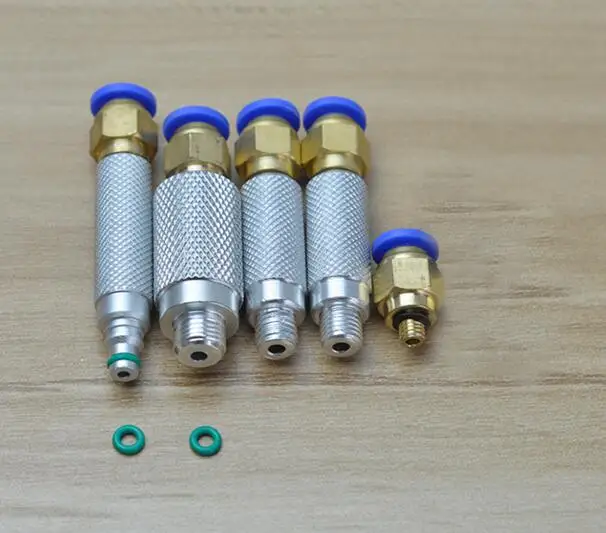 Common rail injector return pipe joints,4 pcs oil return connectors