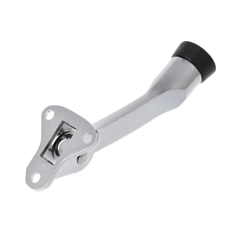 Kick Down Door Stopper Zinc Alloy Lever Door Holder Atlas Chrome Office Rubber Stopper Doors Kick down style holder