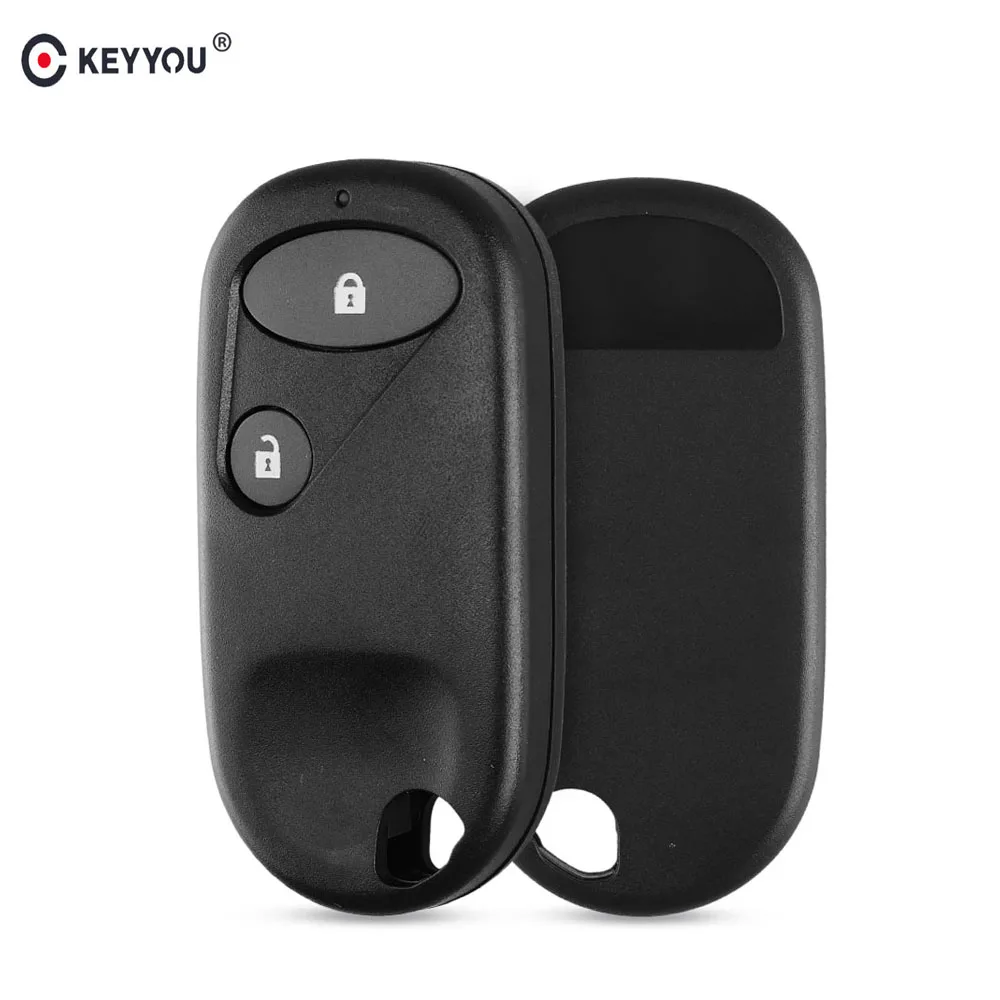 

KEYYOU 2 Buttons Replacement Remote Car Key Shell Case For Honda Accord C-RV Jazz Civic 2001-2005 Keyless Entry Key Case Cover