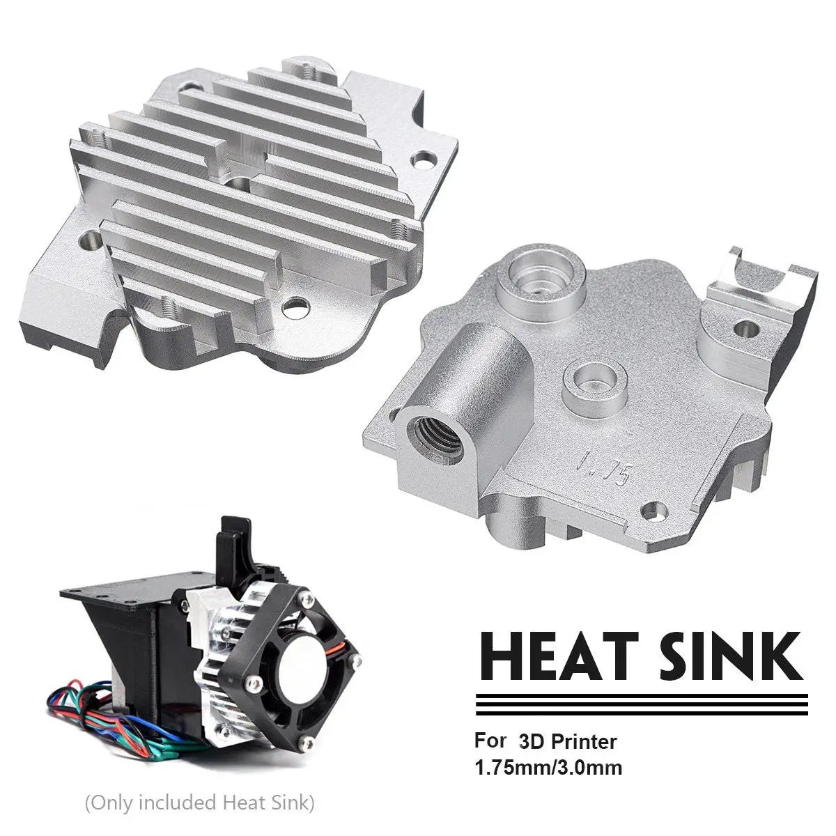 

1Pcs 1.75mm/3mm extruder Heatsink 3D printer parts accessories Heat Sink 1.75mm for Extruder Upgrade V6 Hotend