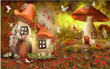 wallpaper for walls 3 d for living room Fairytale world mushroom children's room wallpaper mural wall wallpaper for walls 3 d for living room Fairytale world mushroom children's room wallpaper mural wall