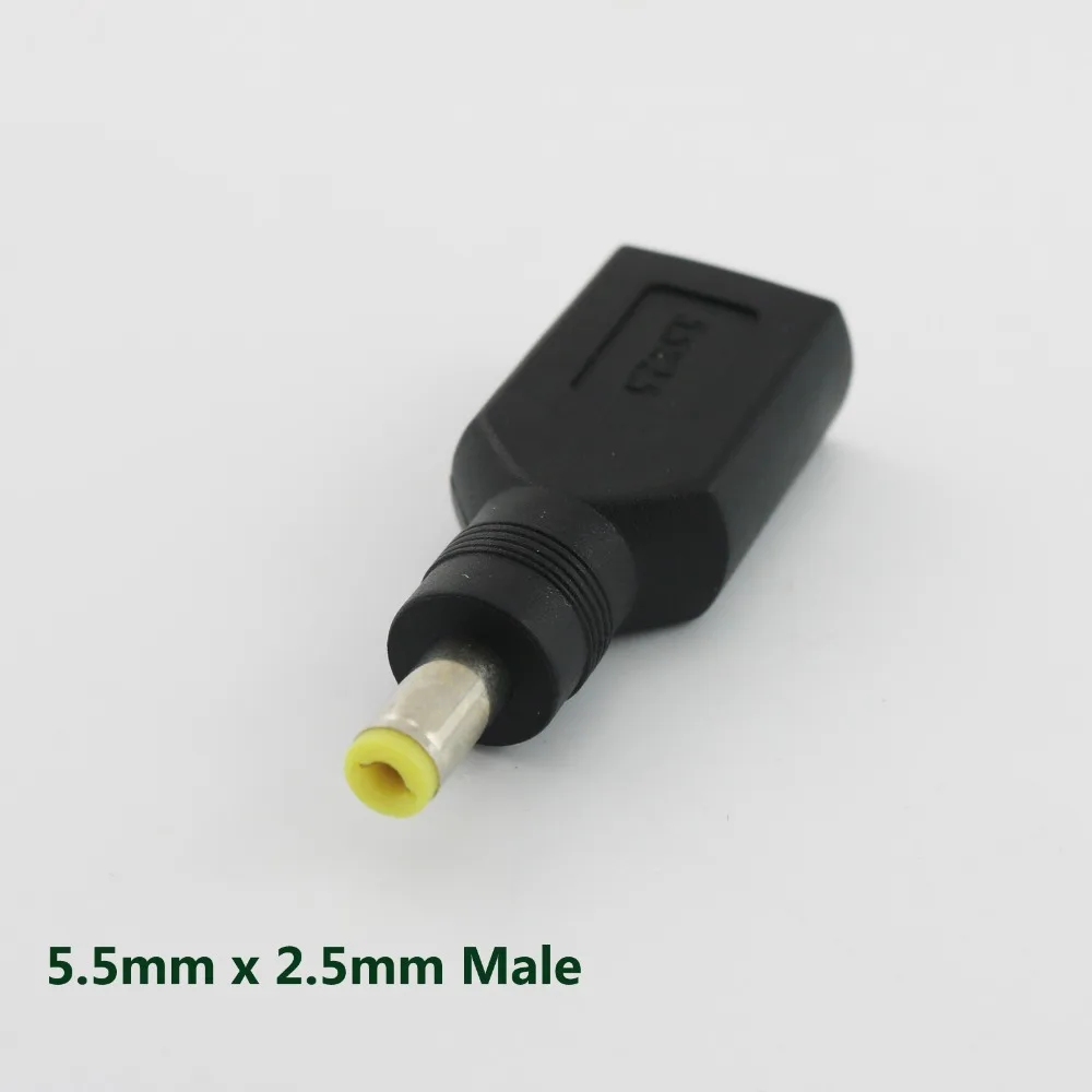 

DC 5.5mm x 2.5mm Male Power Charger Converter Adapter Connector for Lenovo ThinkPadX1 Carbon IdeaPad YOGA DC JACK Square 13 X1