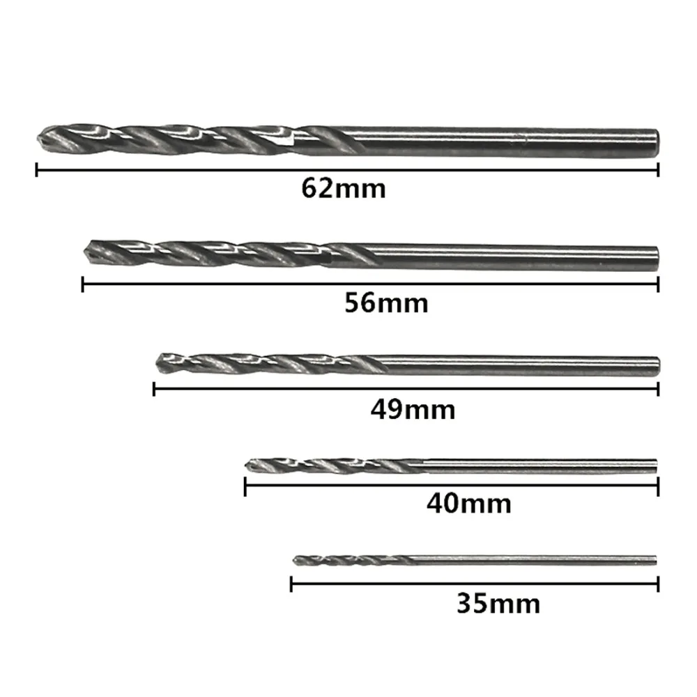 

10pcs/lot Micro High Speed Steel HSS Straight Shank Mini Twist Drill Bits Electric Drill Rotary Power Tools 0.5-3MM