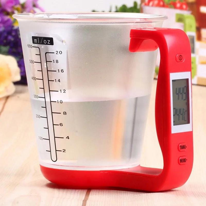 

Measuring Cup Kitchen Scales Digital Beaker Libra Electronic Tool Scale With LCD Display Temperature Measurement Cups