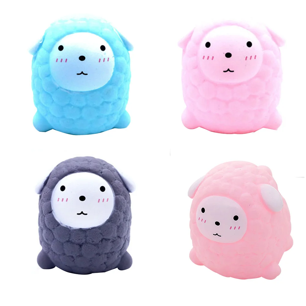 Маленькая овечка 5 шт. Kawaii животные Mochi Squishy стресс игрушка рельеф животные Squishies Мини рука Squeeze Squishies декомпрессия игрушка